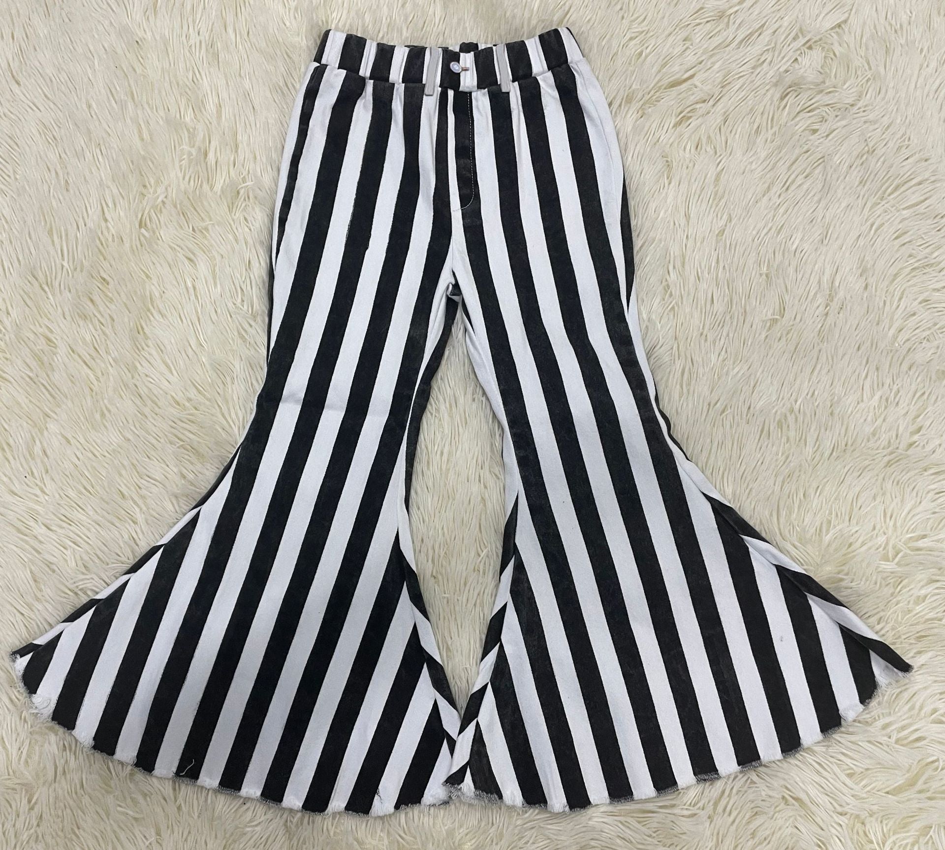 Wholesale Children's Ripped Denim Bell Bottoms