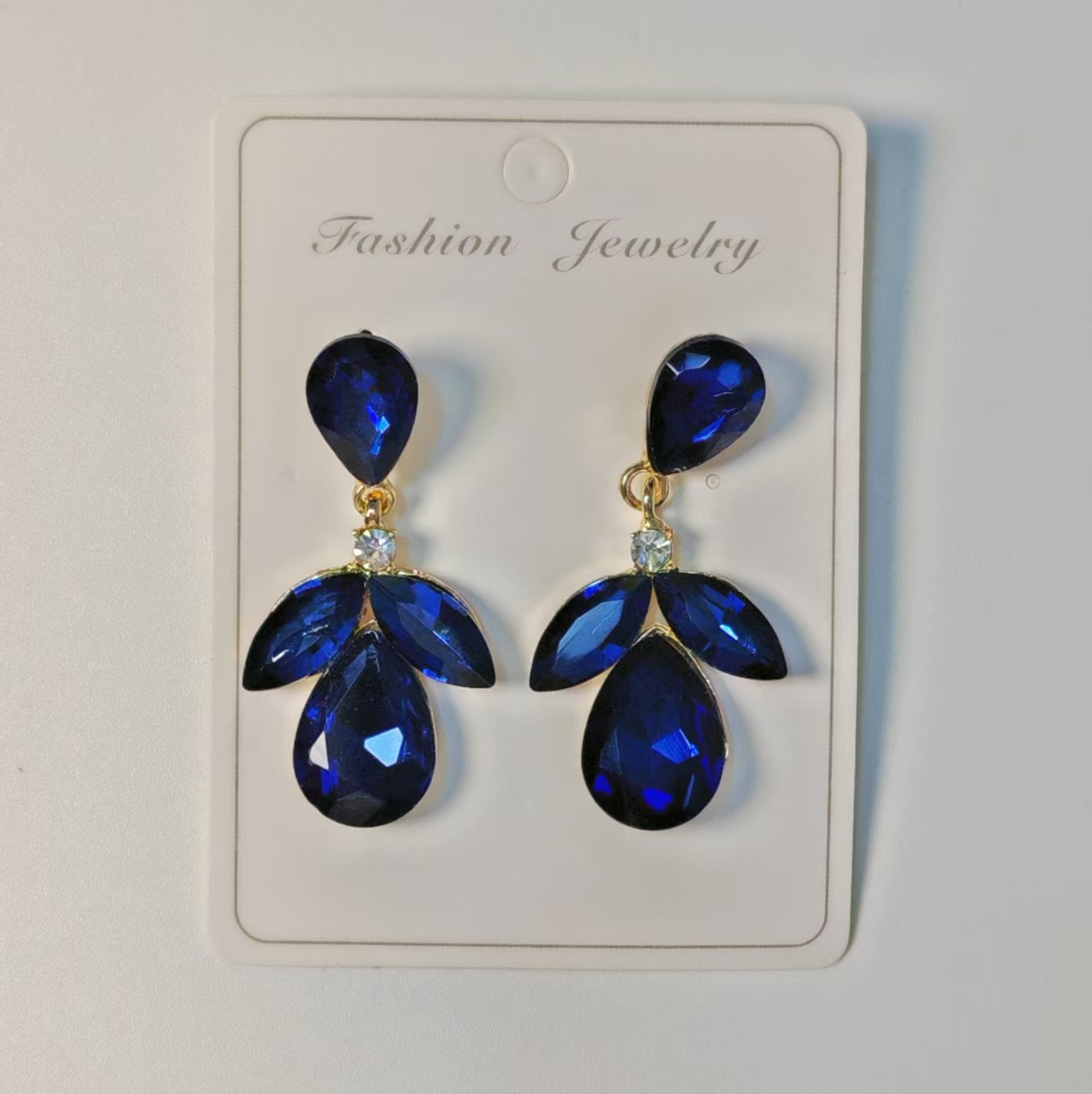Wholesale Cross-Border Amazon Hot-Selling Diamond-Encrusted Earrings,  Multi-Layered Leaf Earrings,  High-End Earrings Wholesale Earrings