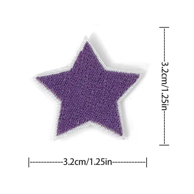 Wholesale Embroidered Star Patches 36 Pack Sew On Appliques For Clothing And Towels Fashion Accessory DIY Gift Resale