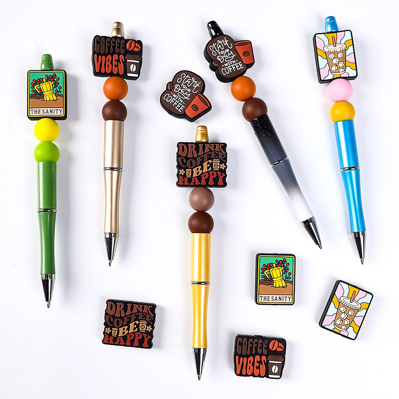 Wholesale 20pcs/ pack food-grade DIY letter silicone beads