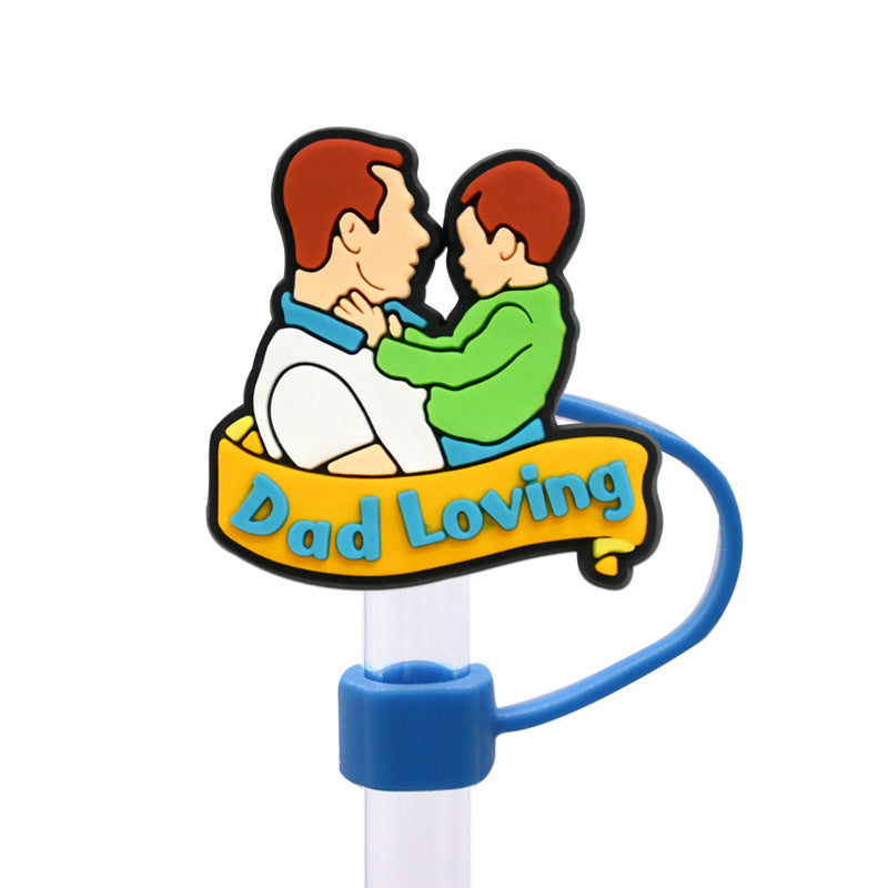 Wholesale Random 100pcs/pack    Father' s Day internet celebrity dust plug straw hat  Straw Tube Cap