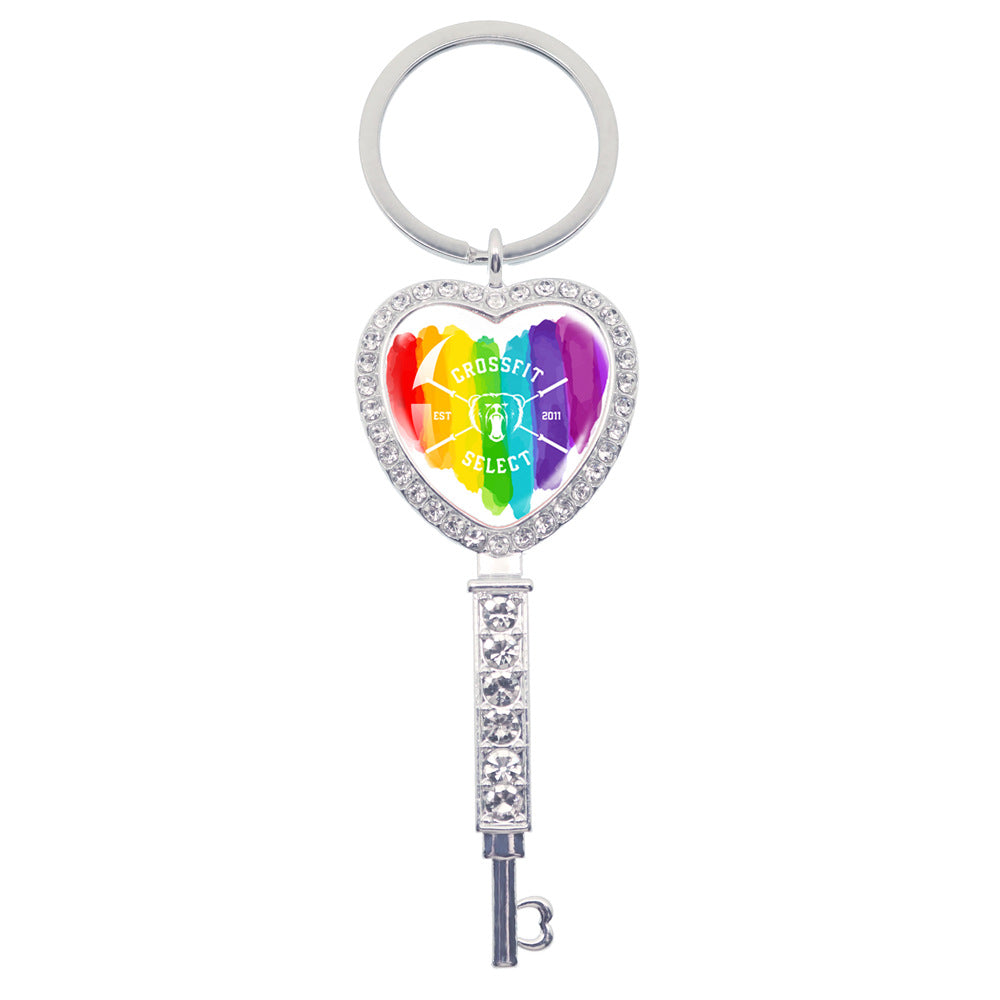 Wholesale LGBT Rainbow Love Metal Keychain