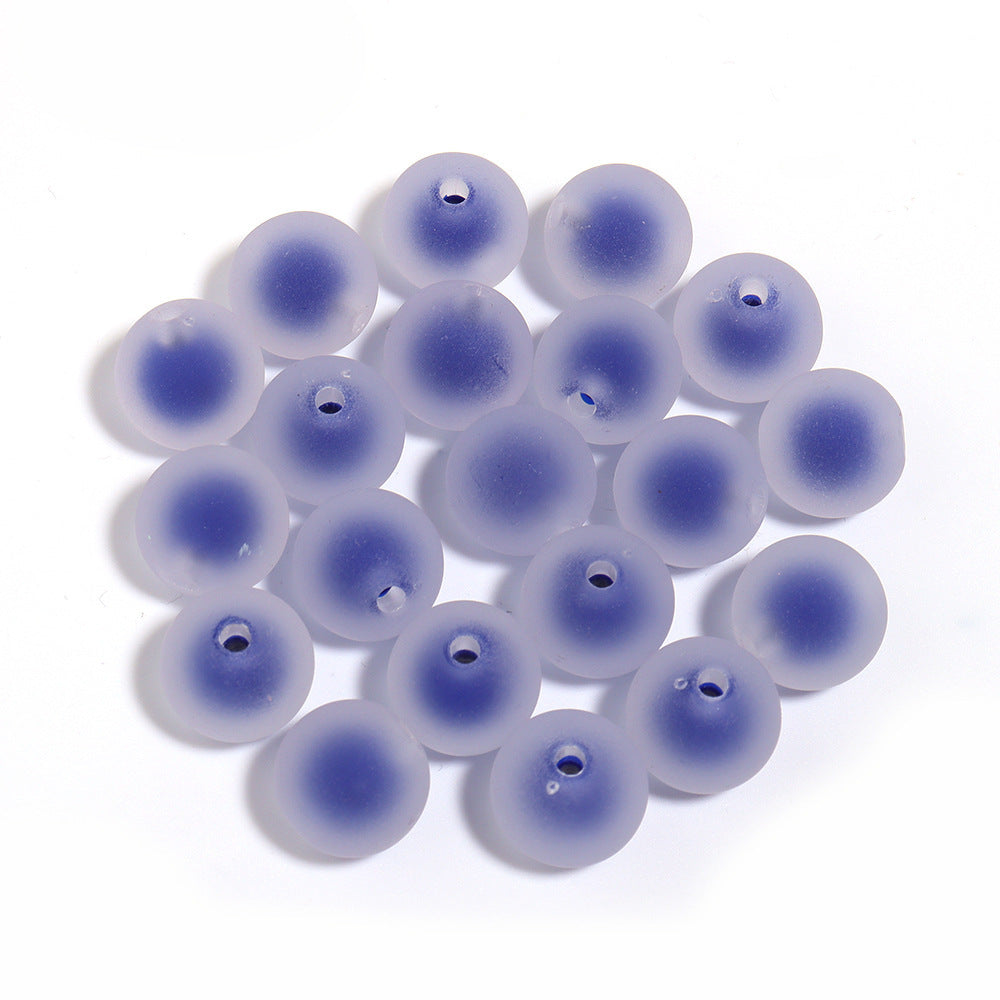 Wholesale 200pcs 16mm colored frosted acrylic beads