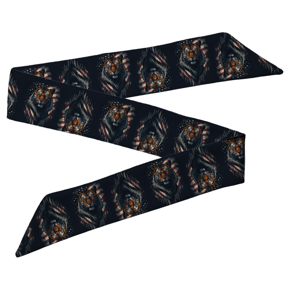 Wholesale Skull Head Silk Scarf Polyester Hair Band