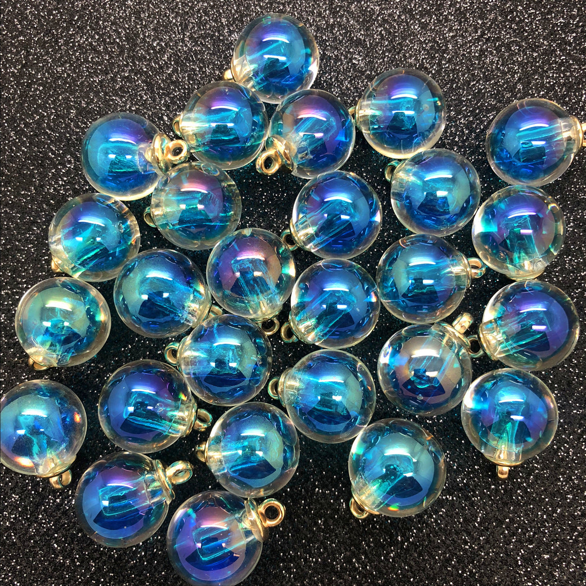 Wholesale 10pcs Spot 16mm AB color beads medium beads pendant round beads earrings DIY pendant bracelet crafts decorative buckle