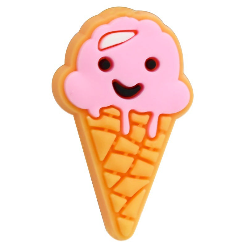 Wholesale  Random 100pcs/pack Cute Cartoon Food Series Beads Focal Beads