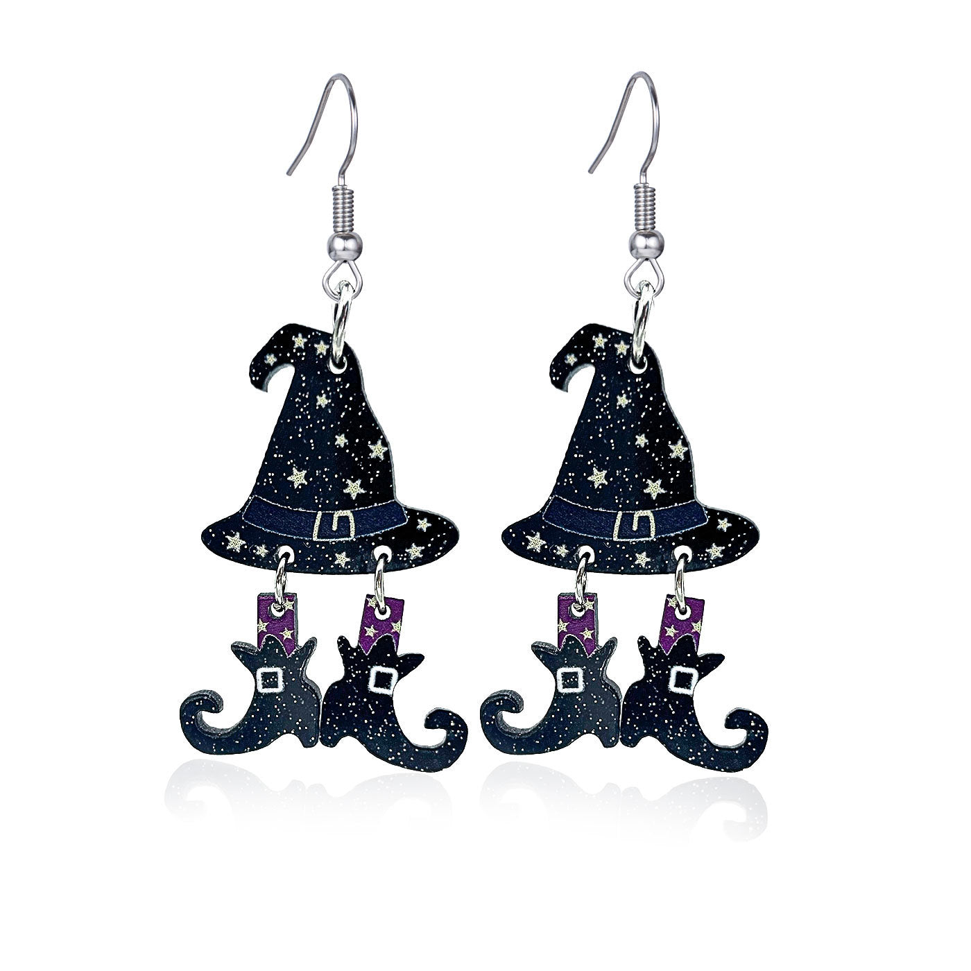 Wholesale   Web Pumpkin Stud Earrings Trendy Rhinestone Cartoon Jewelry Accessory For Party Gift
