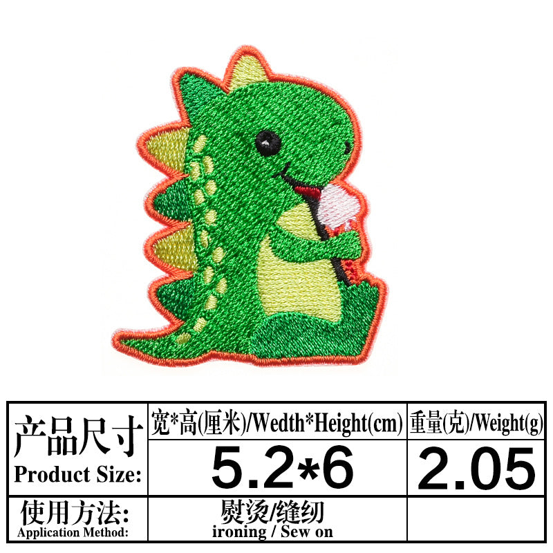 Wholesale Cartoon Water Bottle Ship Milk Cat Embroidery DIY Patches