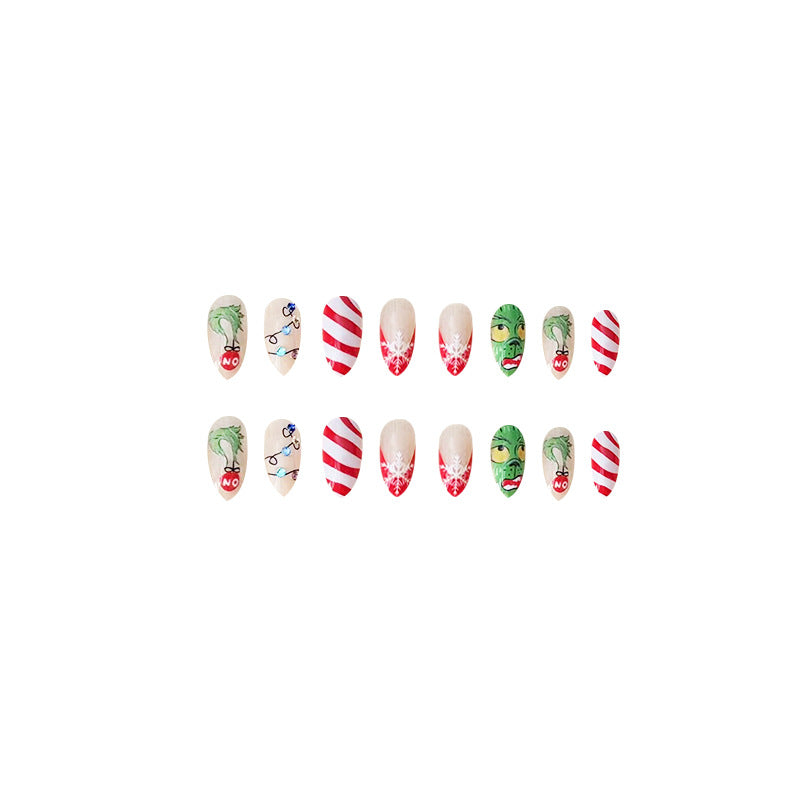 Wholesale Christmas Colorful Diamond Snowflake Plastic Nail Enhancement