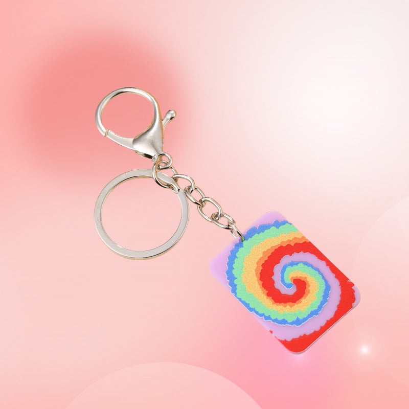 Wholesale Valentine's Day Resin Love Candy Printed Keychains