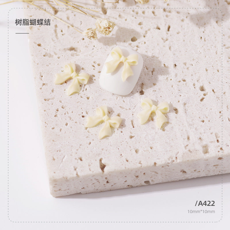 Wholesale Resin Three-dimensional Ribbon Cute Streamer Ribbon Nail Gadget