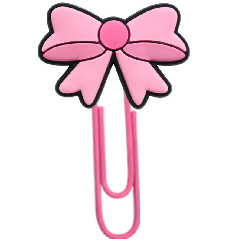 Wholesale Random 50pcs Cartoon bow student paper clip bookmark