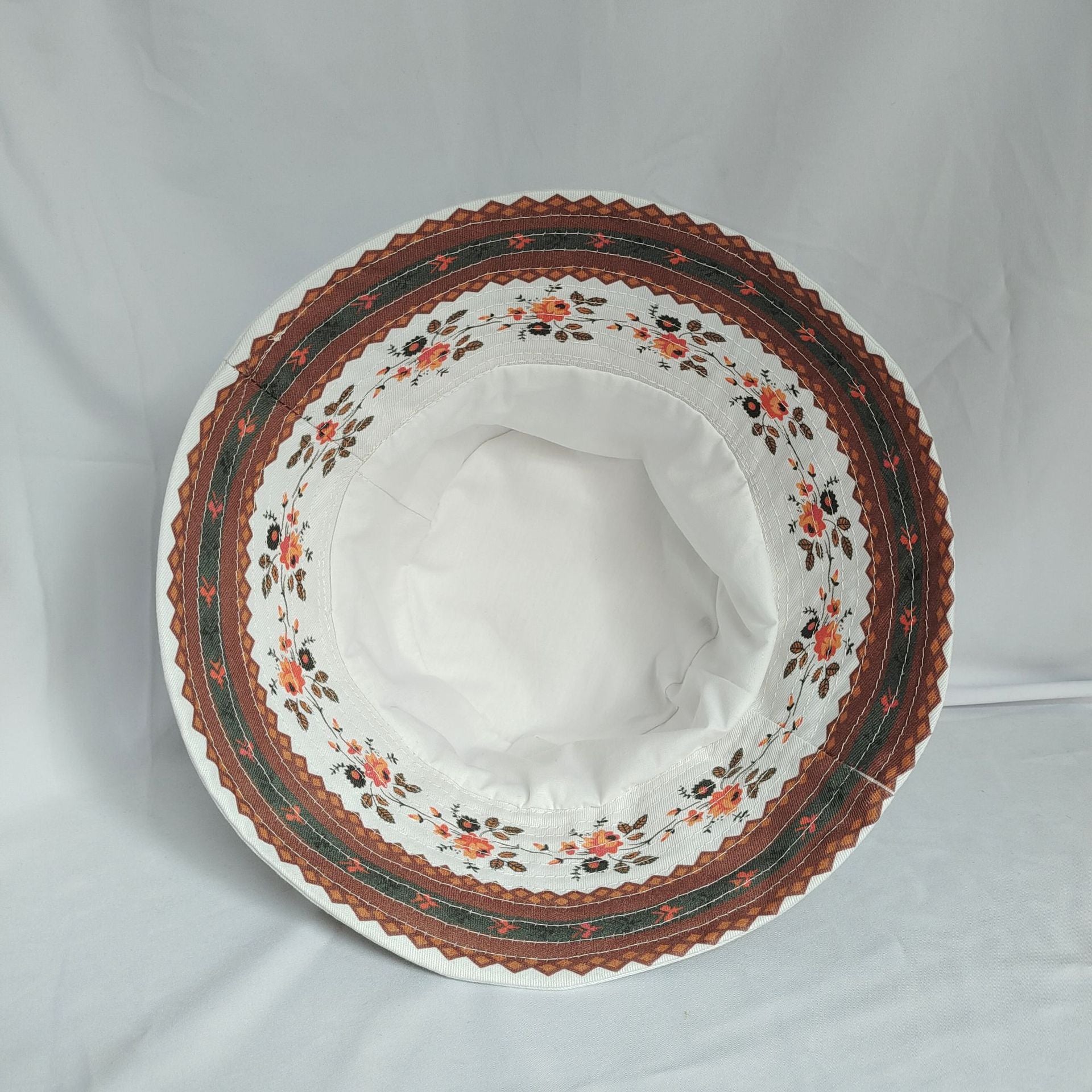 Sombrero de cubo de estilo étnico de algodón al por mayor