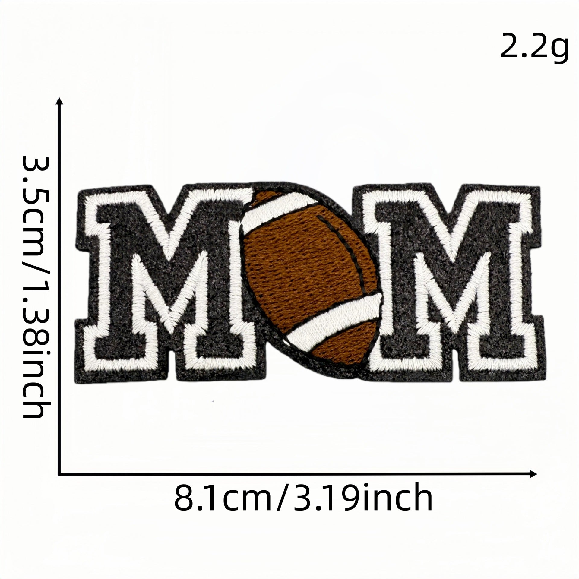 Wholesale Trendy Cartoon Rugby Embroidered Iron On Patches Leopard Print Decorative Applique DIY Craft Accessory