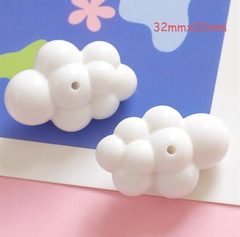Wholesale Acrylic Colorful Cute Cloud Beads