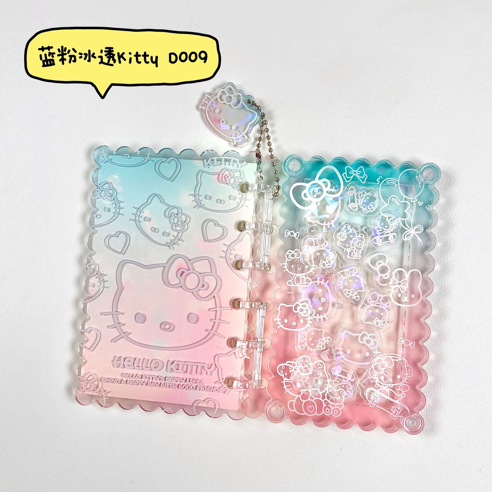 Wholesale A7 acrylic shaker notebook