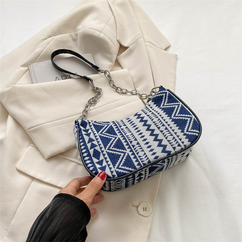 Wholesale 2023 Ethnic Style Canvas Shoulder Bag Handbag
