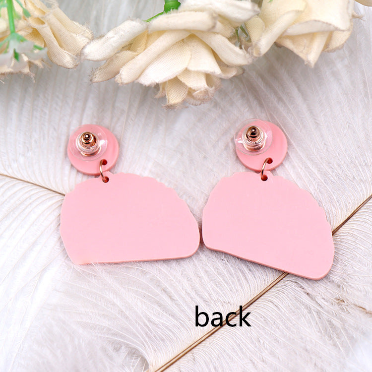 Wholesale Valentine's Day Cookies, Love Acrylic Earrings