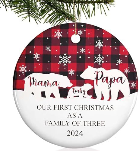 Wholesale Christmas Logo Wooden Round Pendant Ornament