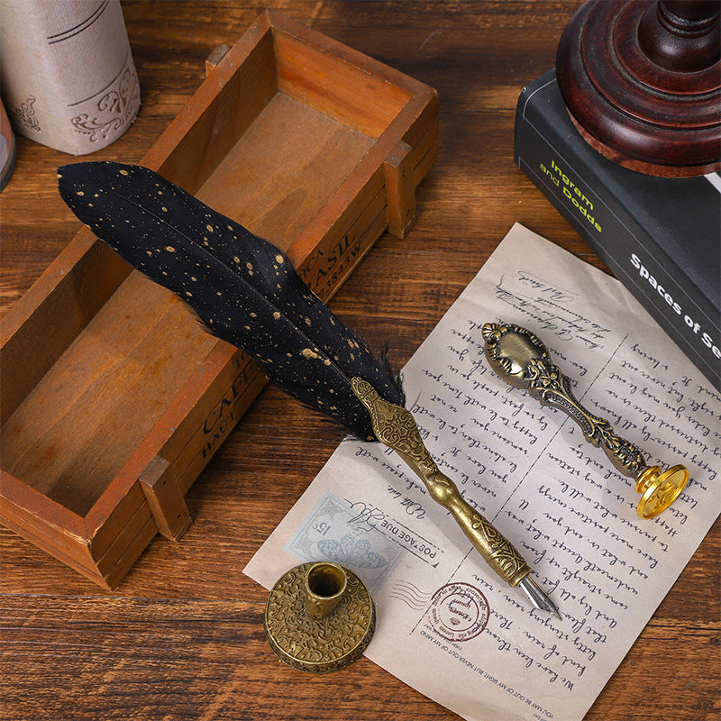 Wholesale Metal Feather Ink Pens