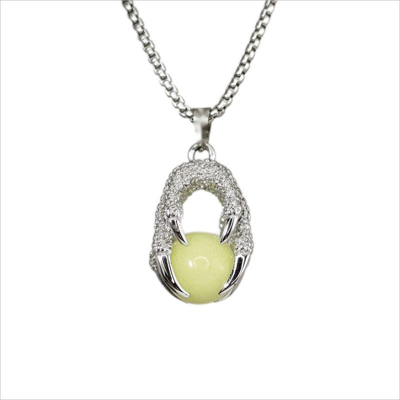 Wholesale Luminous Dragon Claw and Dragon Pearl Necklace