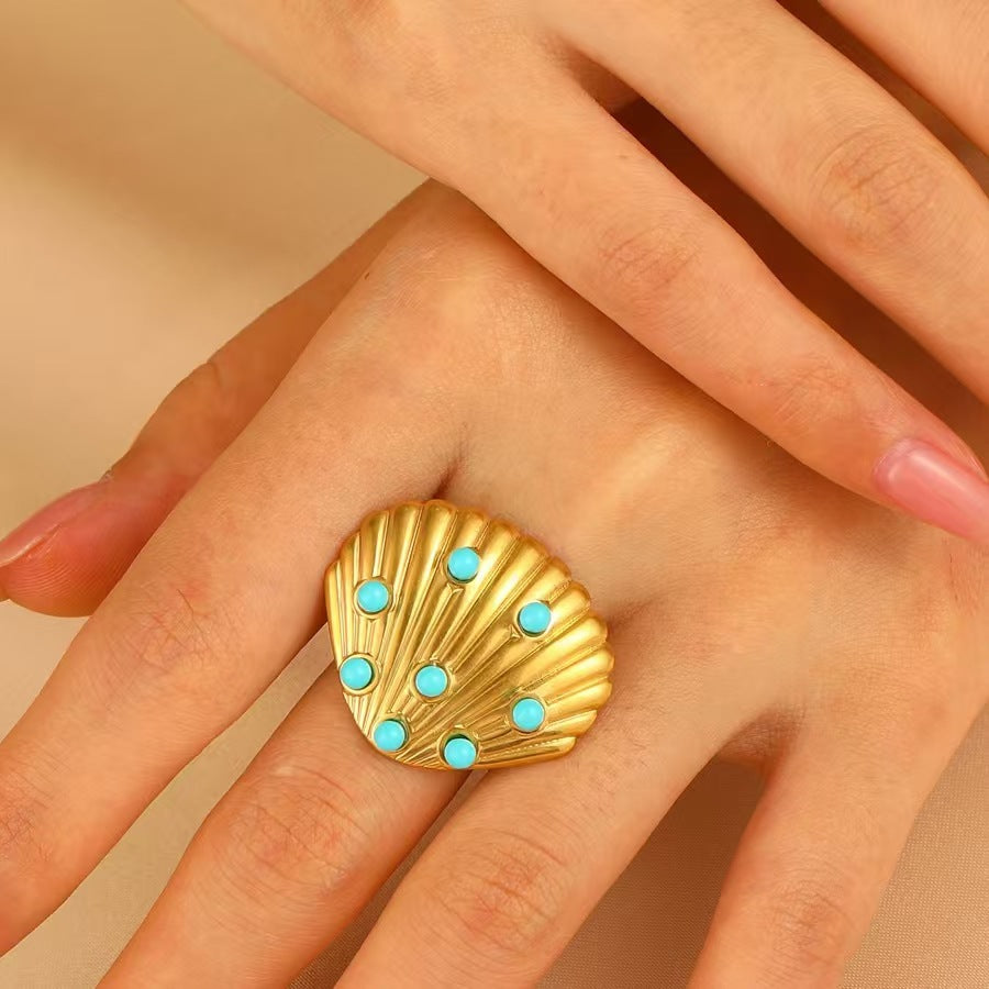 Wholesale Vintage glossy texture ring