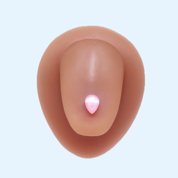 Wholesale Round Heart Shaped Water Drop Color Stainless Steel Tongue Studs