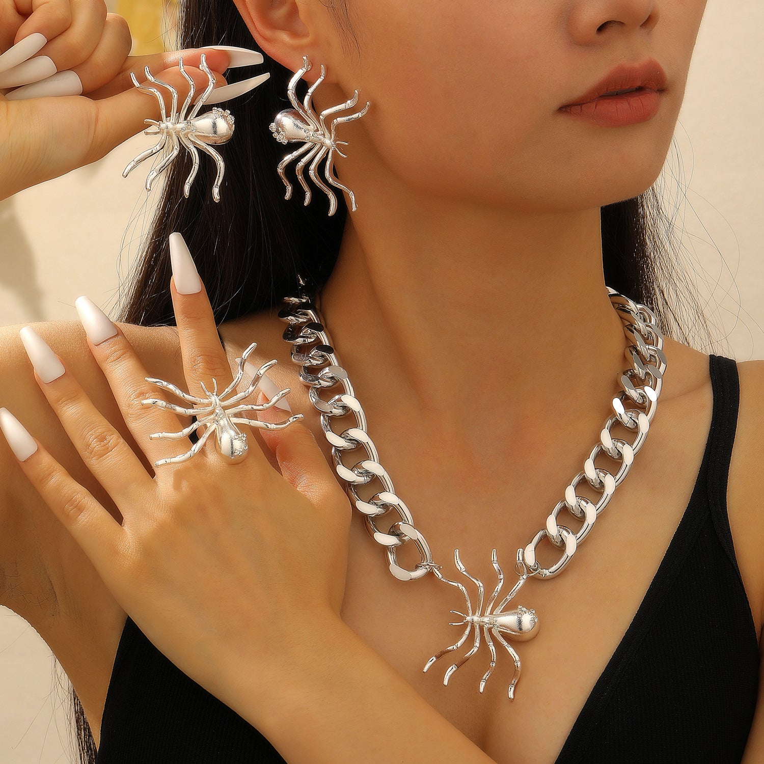 Wholesale Realistic  Design Women S  Jewelry Set In Alloy Earrings Necklace Bracelet Set Fashion Accessory For Party And Gift