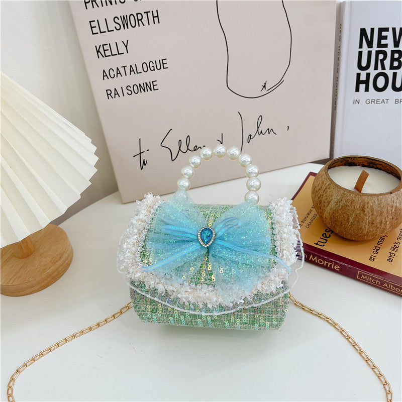 Wholesale PVC Children Pearl Portable Fragrance Coin Purse