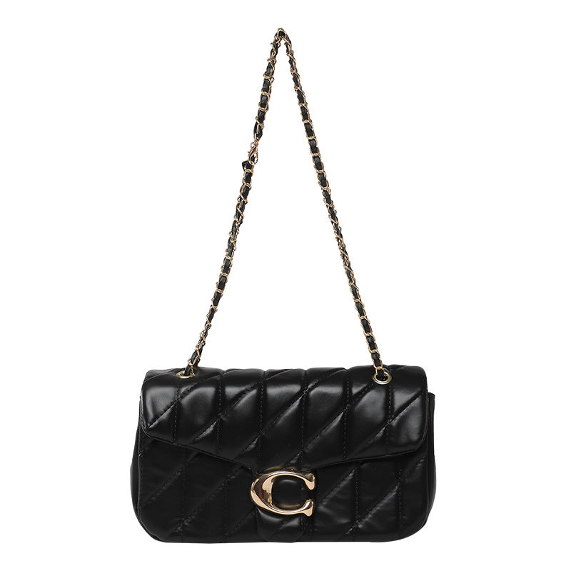 Wholesale Diamond embroidery chain crossbody bag small square bag underarm