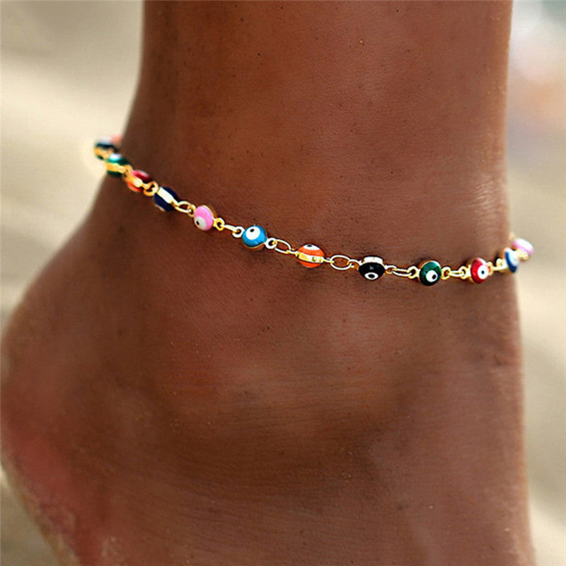 Wholesale Demon Eye Copper Anklets