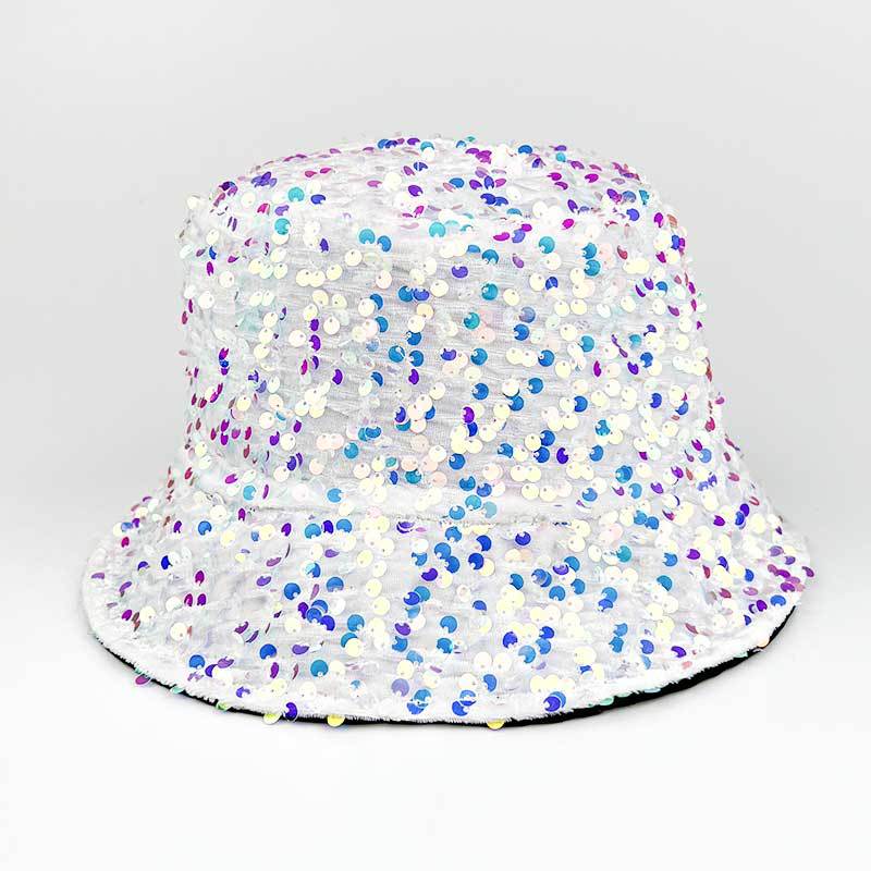Wholesale Colorful Sequin Polyester Fisherman Hats