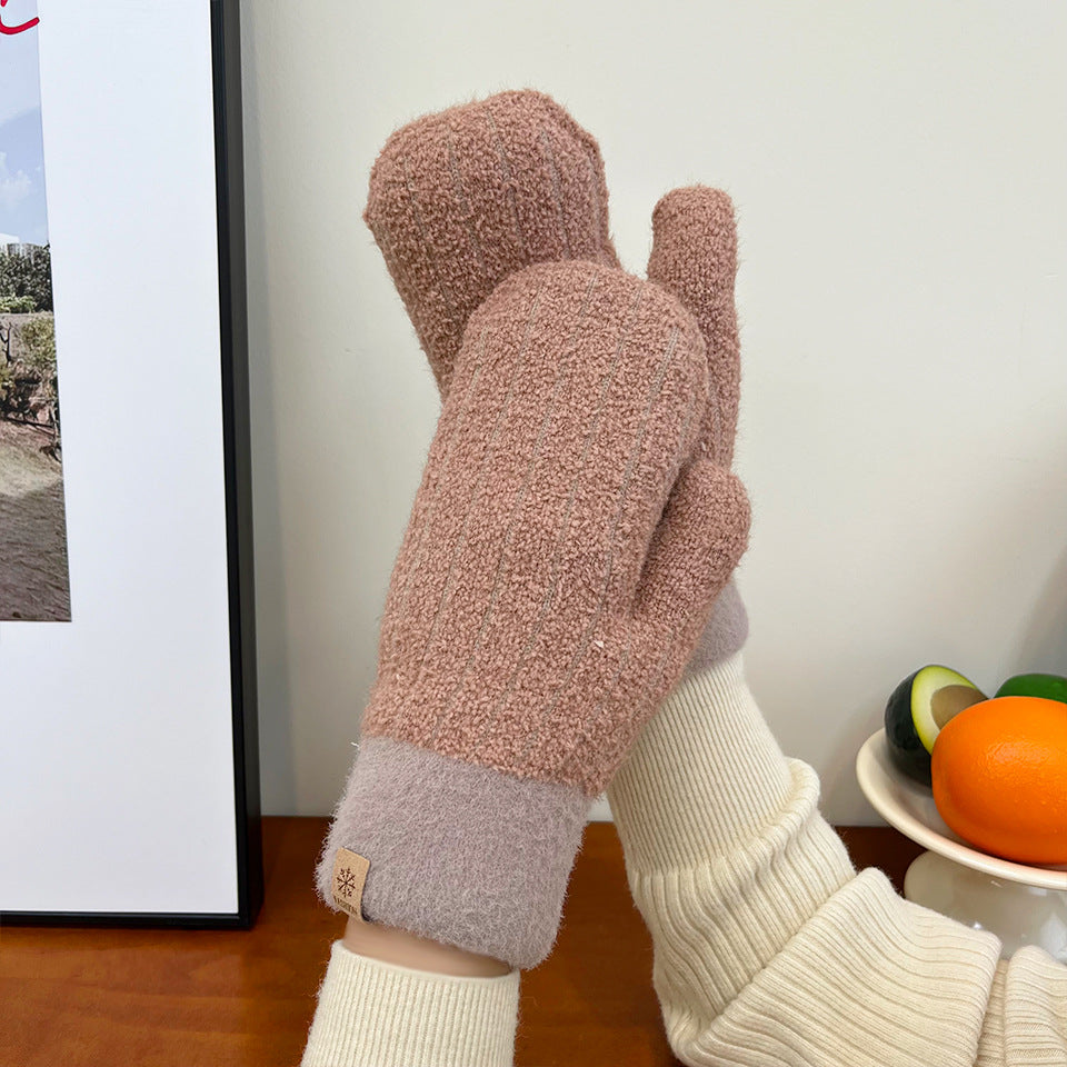 Wholesale Autumn and Winter Knitted Cold-proof Warm Gloves