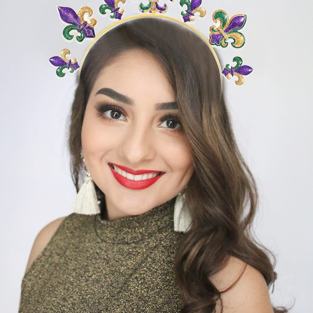 Wholesale Carnival flash Jiahua Iris accessories Purple headband