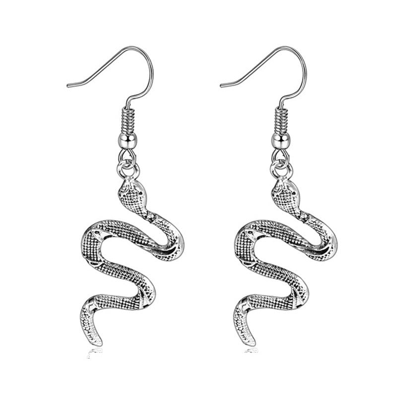 Wholesale Halloween Fashion Gothic Silver Vintage Skull Butterfly Earrings