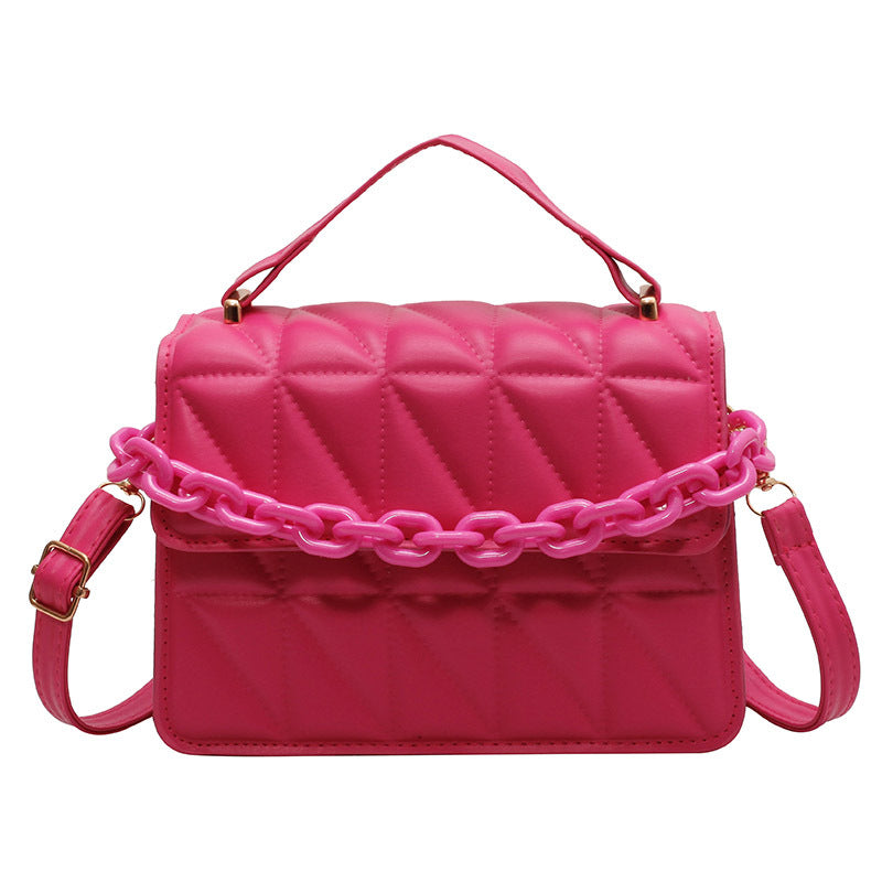 Wholesale Casual Texture Simple Single Shoulder Solid Color Messenger Bag