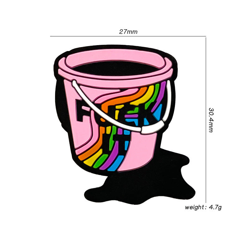 Wholesale 10pcs Colorful Handheld Bucket Focal Beads