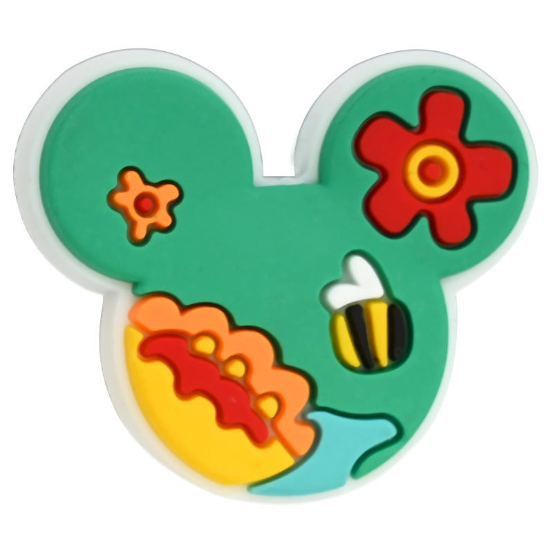 Wholesale  Random 100pcs/pack  Colorful Cartoon Series Soft Rubber Beads