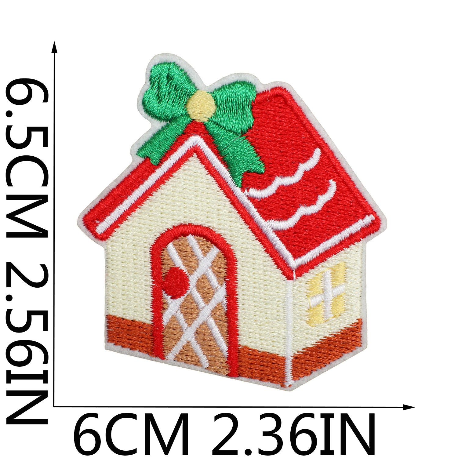 Wholesale Chic Polyester Thread Embroidered Patch Cute Couple Bears House Design For Clothing Fashion Accessory Gift