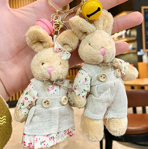 Wholesale Cute Teddy Bear Doll Plush Ball Keychain