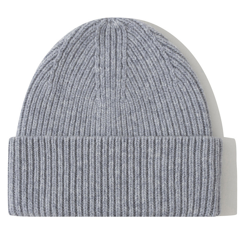 Wholesale Thick Pure Wool Beanie Winter Hat