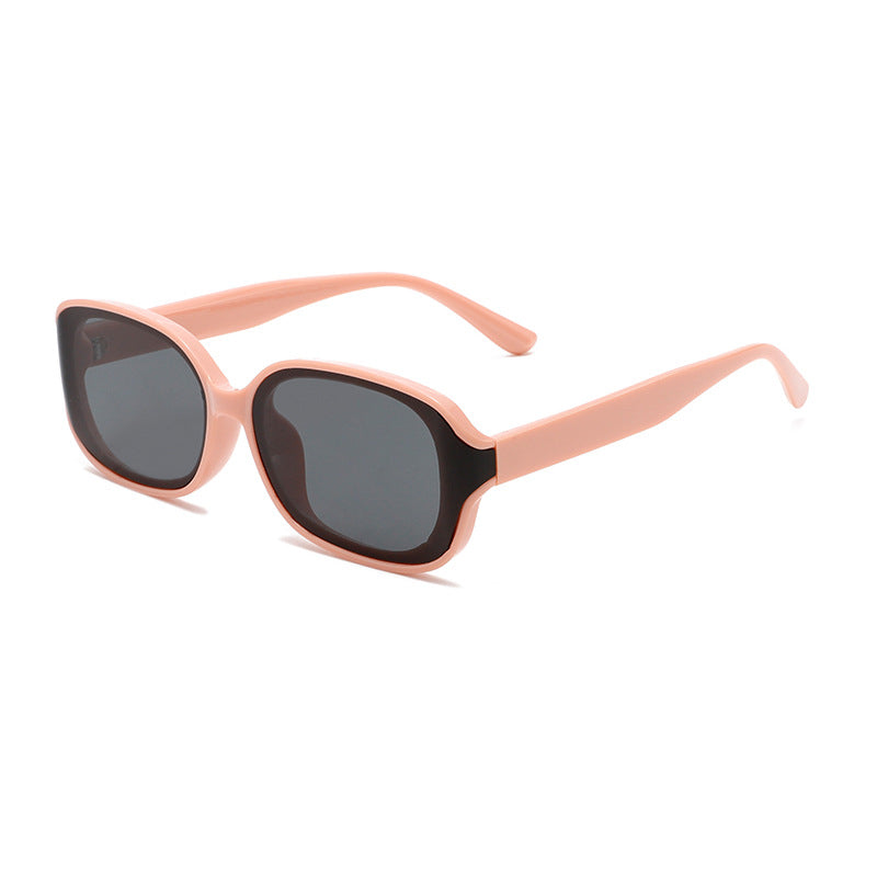 Wholesale New Retro Cat's Eye Sunglasses Advanced Sense Curved Surface  Slim Anti-UV Sunglasses Internet Celebrity Same Style