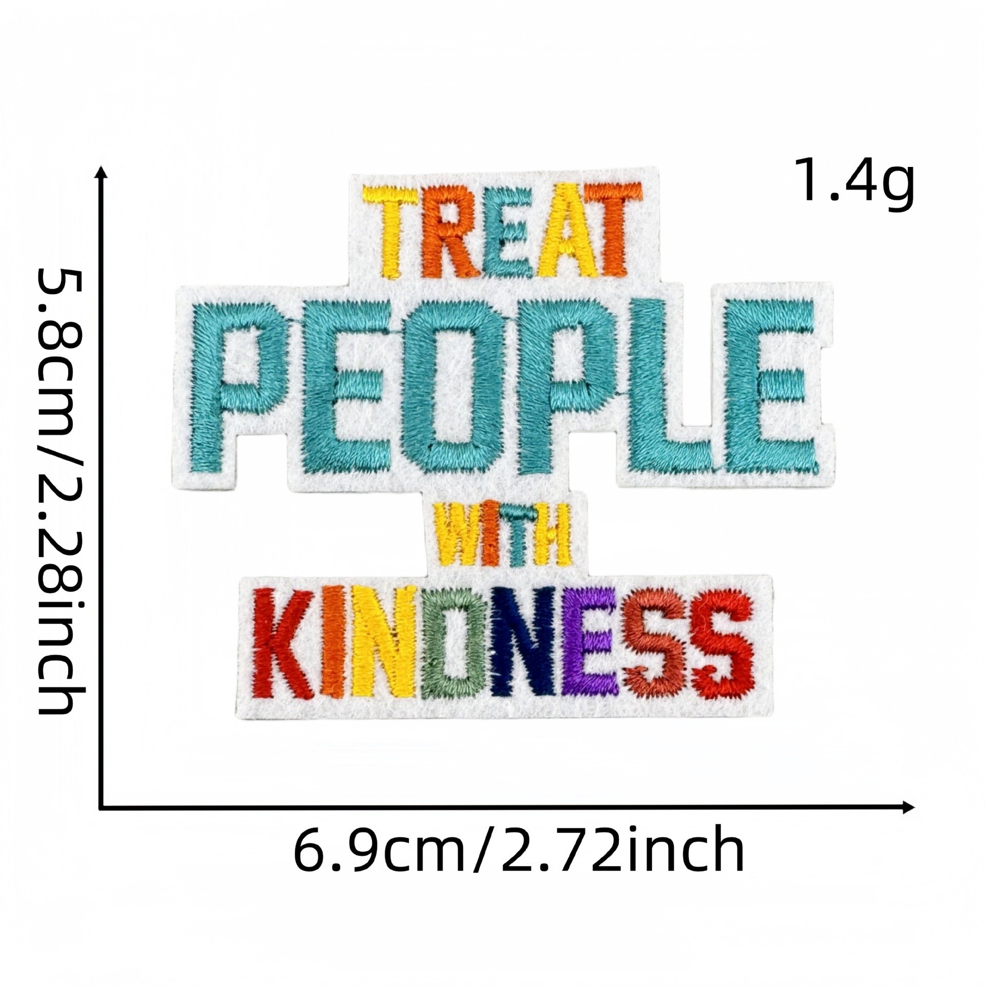 Wholesale Colorful English Letter Embroidered Iron On Patch Stylish Backpack Travel Decoration Gift