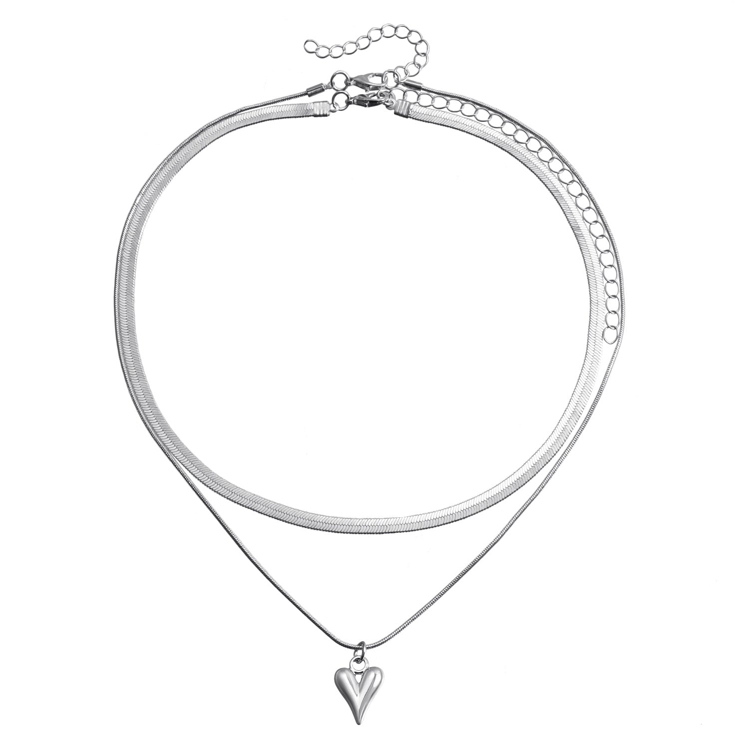 Wholesale Love double clavicle necklace