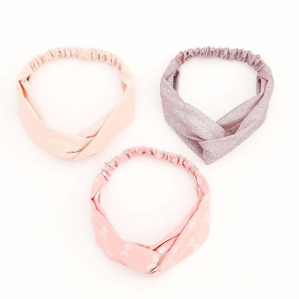 Wholesale Fabric Kids Bow Sequin Headband