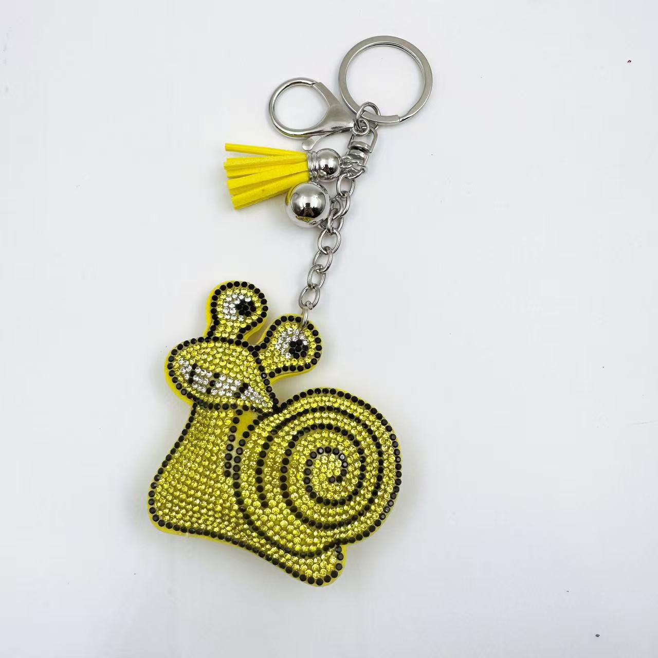 Wholesale Cartoon Snail Rhinestone Keychain Trendy Gift For Bag Pendant And Car Keys