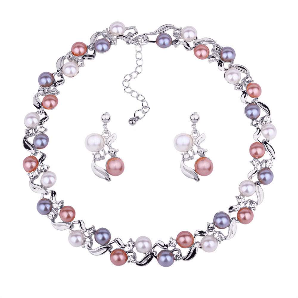 Wholesale Pearl Necklace Earring Set