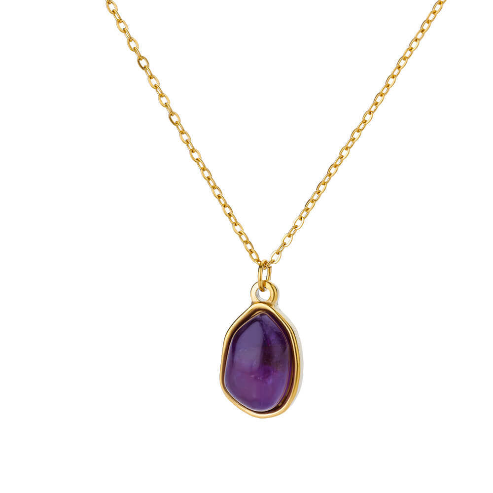 Wholesale irregular geometric pendant necklace stainless steel gold pendant