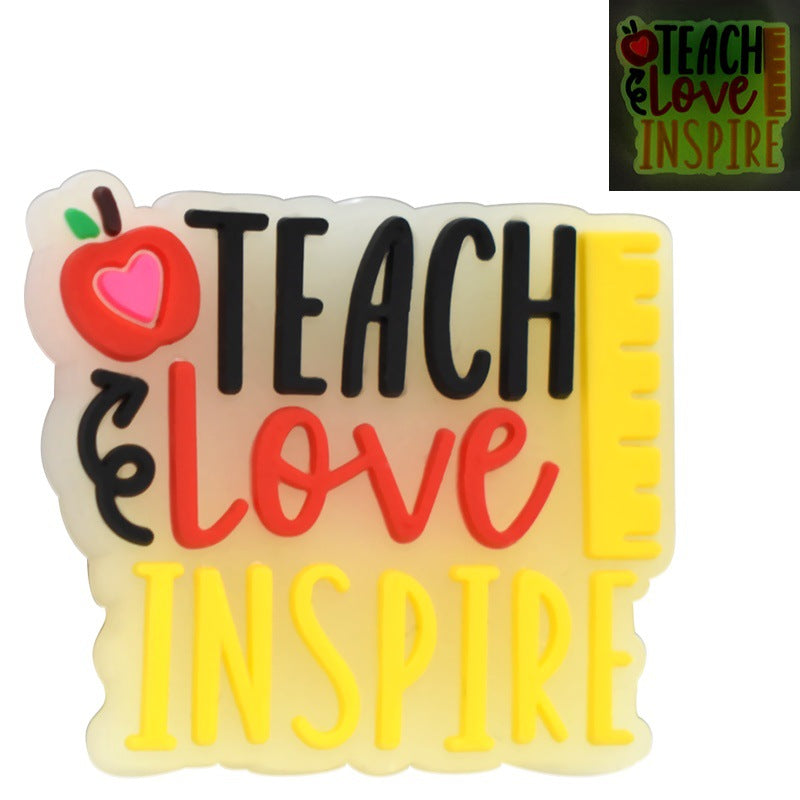 Wholesale Random 100pcs/pack  Glow-in-the-dark cartoon multi-functional beaded   Focal Beads