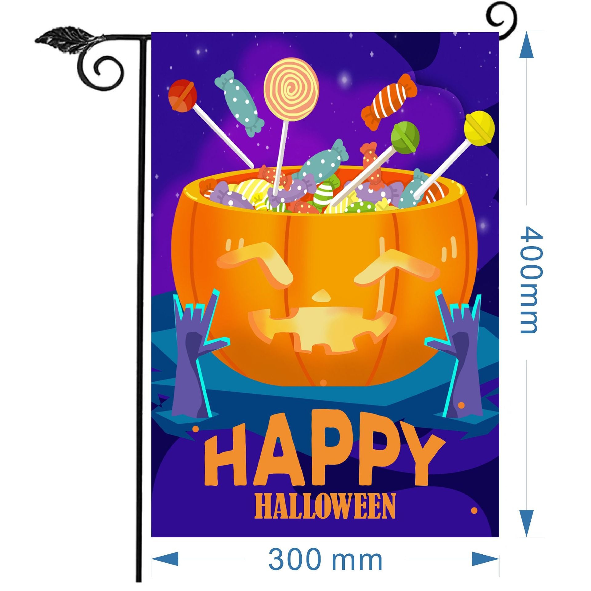 Wholesale Christmas garden flag linen print outdoor small flag yard decoration flag